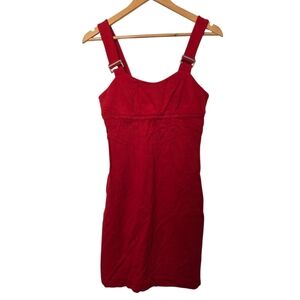 Jonathan Saunders for Target Red Bodycon Dress Size 3 Adjustable Strap Fitted Mi
